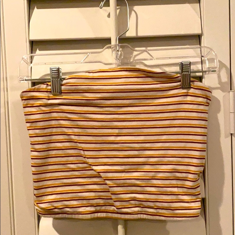Striped Crop Top, Fitted